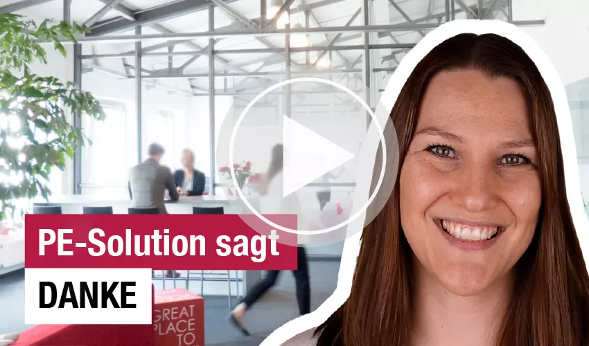 PE Solution sagt DANKE