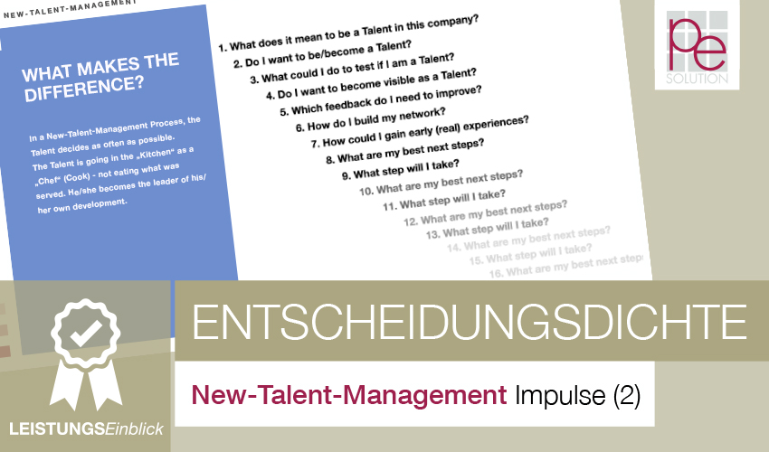 Impulse aus dem New-Talent-Management (2): Entscheidungdichte