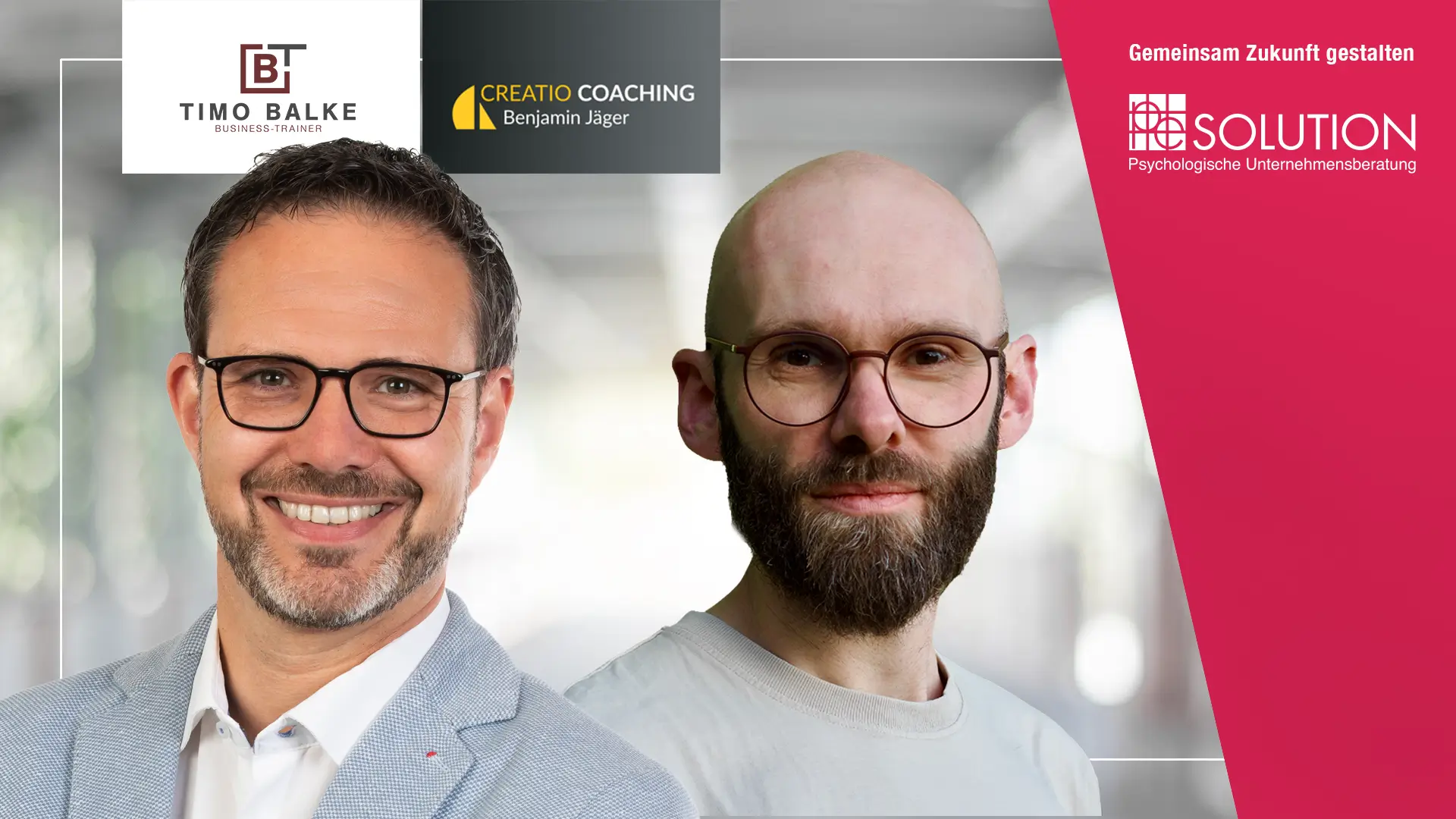 Timo Balke und Benjamin Jäger – Referenten der Online-Impulsreihe von PE Solution